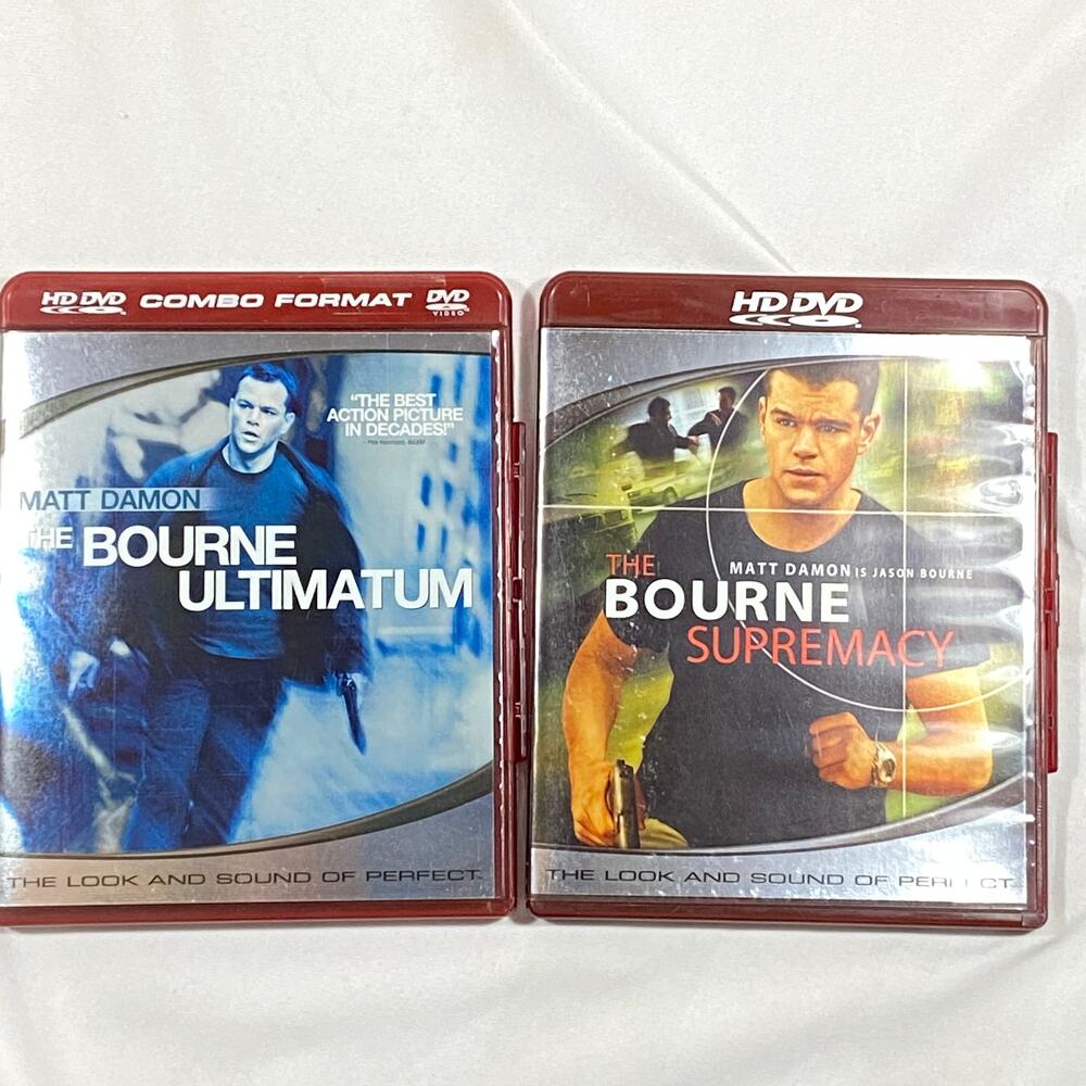 The Bourne Ultimatum and The Bourne Supremacy HD DVD Lot Matt Damon Movie